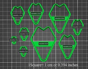 Polymer Clay Cutters #382-Skewed Kite