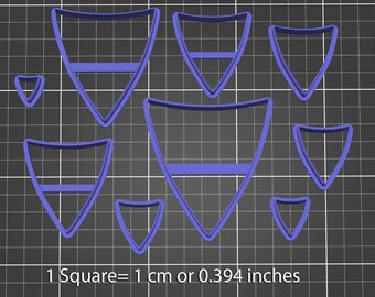 Polymer Clay Cutters #812- Curved Triangle #3