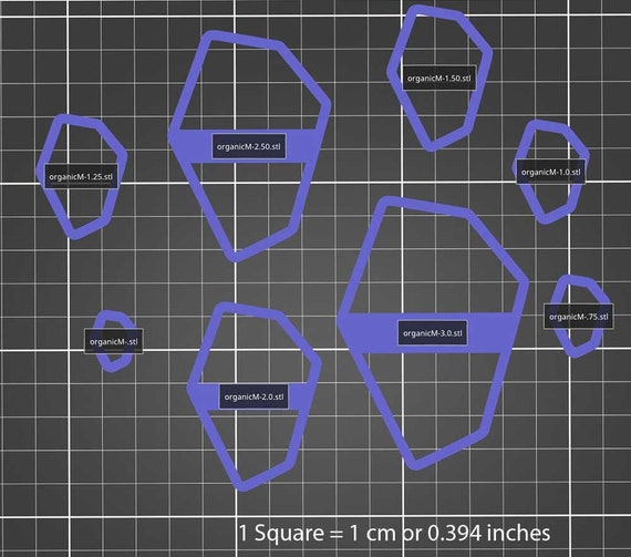 ポリマークレイカッター #317-オーガニックM - Etsy 日本