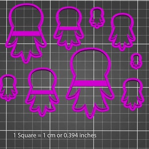 Polymer Clay Cutters #586- Squidly