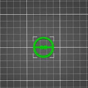 Peut inclure: Un engrenage en plastique vert avec deux petits points noirs au centre de l'engrenage.