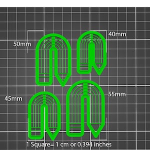 Polymer Clay Cutters 716- Arched Pencil