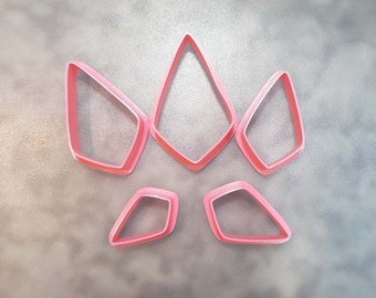 Polymer Clay Cutters #037  Fat Kite Shape