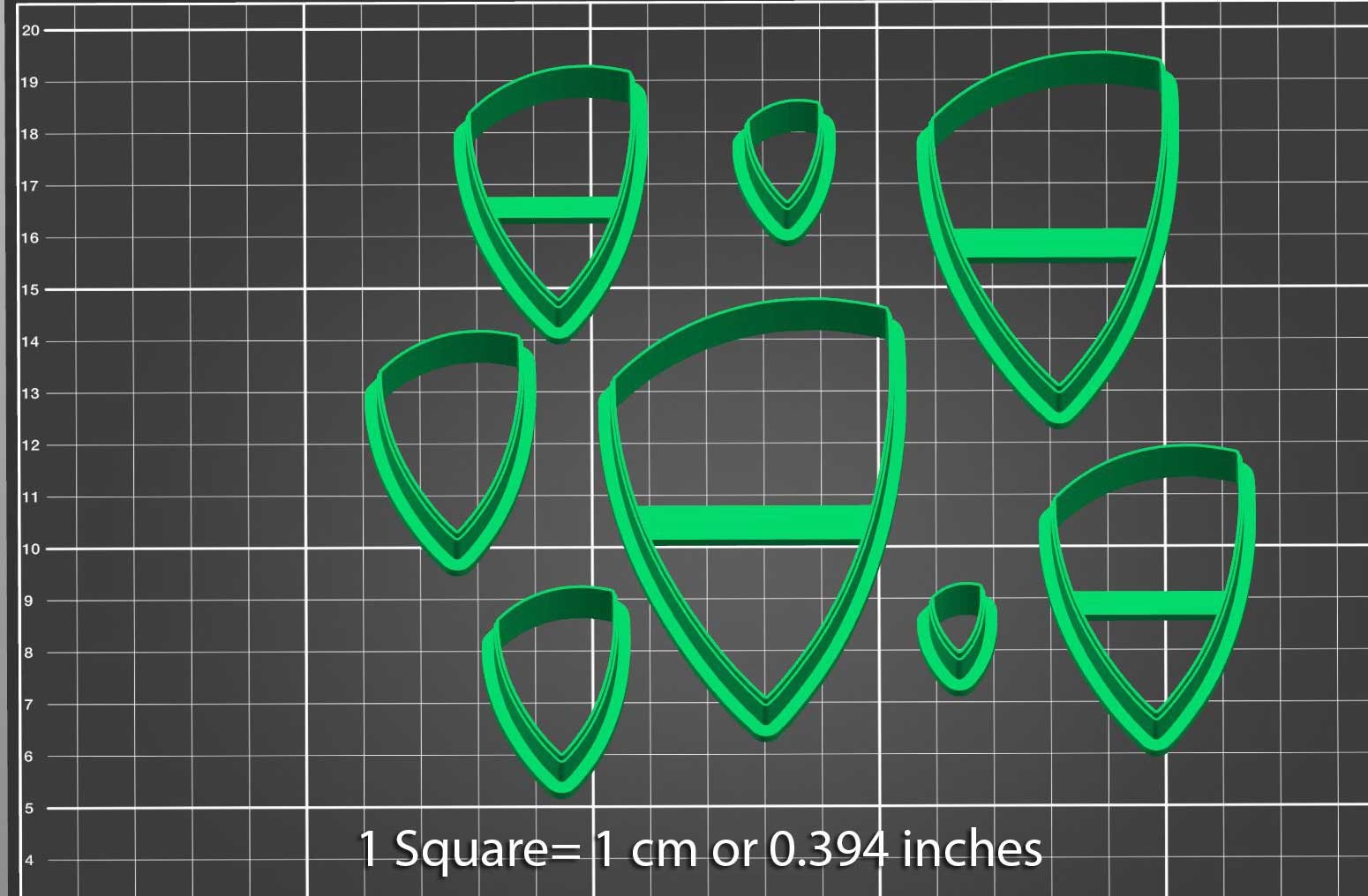 Polymer Clay Cutters #676-Organic II  mirrored or singles