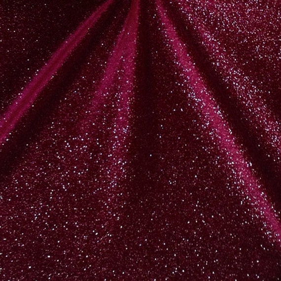 Items similar to Burgundy Velvet Fabric Glitter Velvet Fabric Stretch