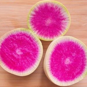 Watermelon Radish "Beauty Heart" Meat Chinese Daikon Heirloom Premium Seed Packet