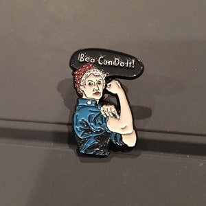 Bea Can Do It soft enamel pin image 1