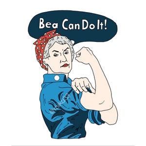 Bea Can Do It soft enamel pin image 2