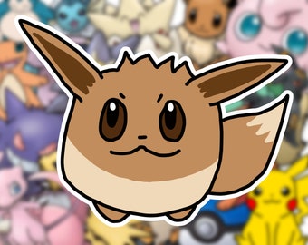 Eevee Sticker: Waterproof Glossy Vinyl Nintendo Gamer Gift