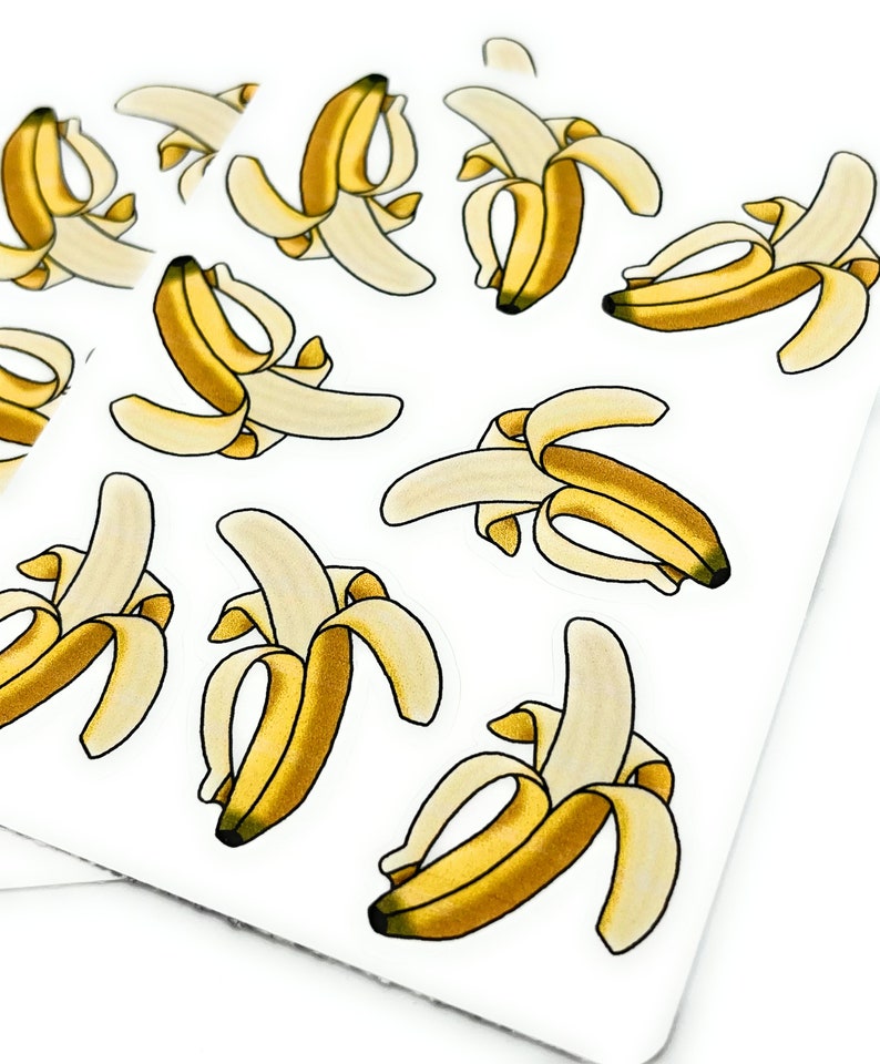 Banana Emoji Decorative Sticker Sheets: Planner Stickers - Etsy
