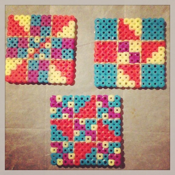 Items similar to Perler Bead Quilt Blocks on Etsy
