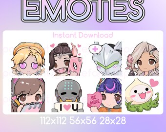 Valentines Day Overwatch Twitch Emotes