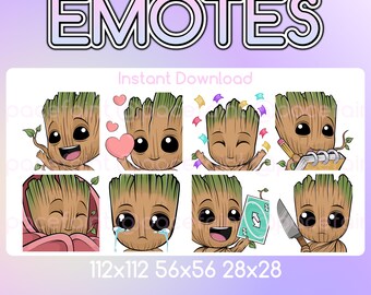 Emote di Groot su Twitch da Marvel Rivals