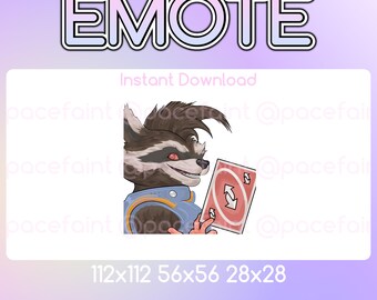 Rocket Raccoon Marvel Rivals Emote di Twitch