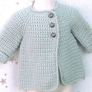 English PDF Crochet Patternaline Jacket 5 Sizes 6 Months 6 - Etsy