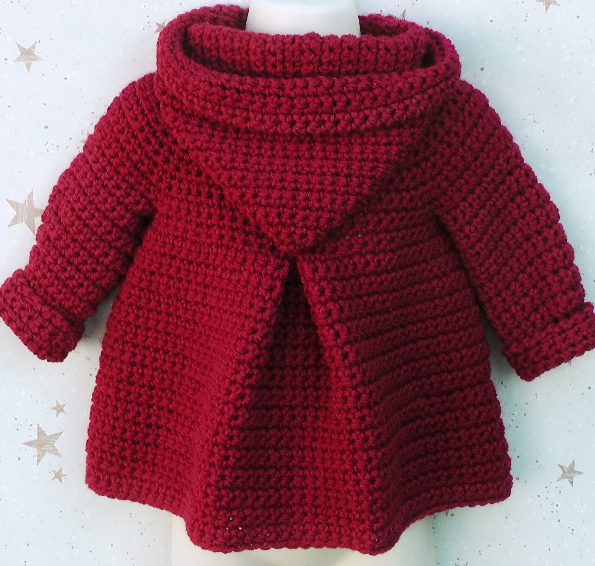 PDF Crochet Pattern Hooded Pixie Jacket 4 Sizes 6 Months 5 Etsy