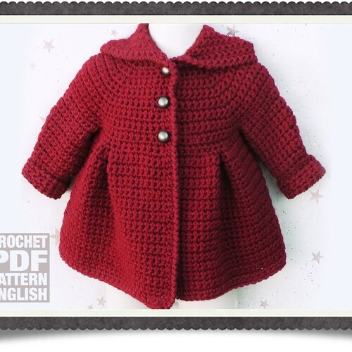 7 Sizes GINGER Crochet Jacket From 13 Months to 4 Years Etsy