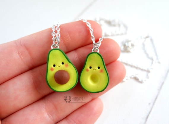 Avocado Heart Friendship Necklace Set for Two, Funny Silly Bff Best Friends  Besties Gift Ideas, Cute Lover Valentine's Gift, Miniature Food - Etsy | Friendship  necklaces, Best friend necklaces, Bff necklaces