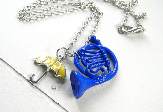 Portachiavi in Corno Francese ZSWQ 2 PCS Portachiavi Collana How I Met Your Mother Portachiavi Smalto Corno Blu Ciondolo Ombrello Portachiavi in Corno Francese ZSWQ 2 PCS Portachiavi Collana How I Met Your Mother Portachiavi Smalto Corno Blu Ciondolo Ombrello