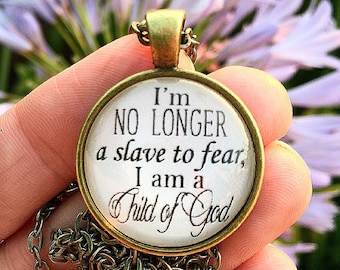 No Longer Slaves Pendant Necklace