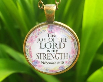 The Joy of the Lord is My Strength Necklace