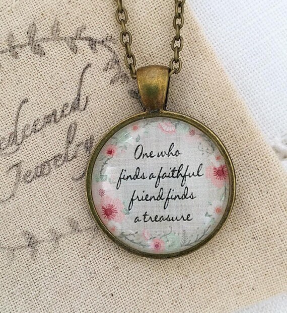 Friendship Pendant Necklace Etsy