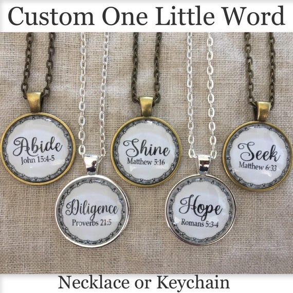 One Little Word Custom Jewelry - Etsy