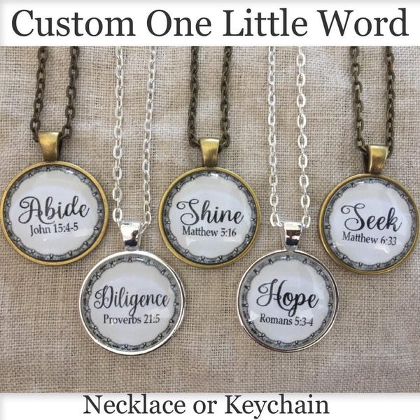 One Little Word Custom Jewelry