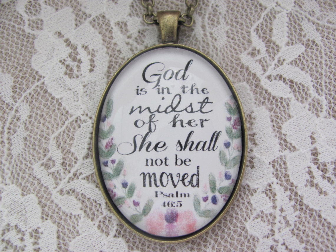 God is with Her Necklace
