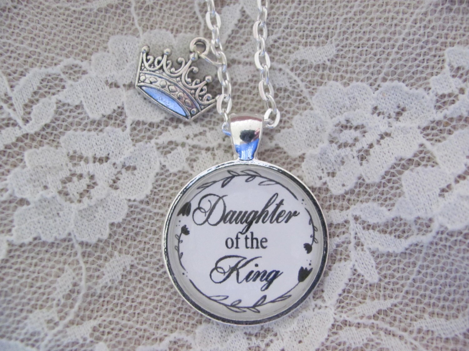 Daughter of the King Pendant Necklace Etsy Canada