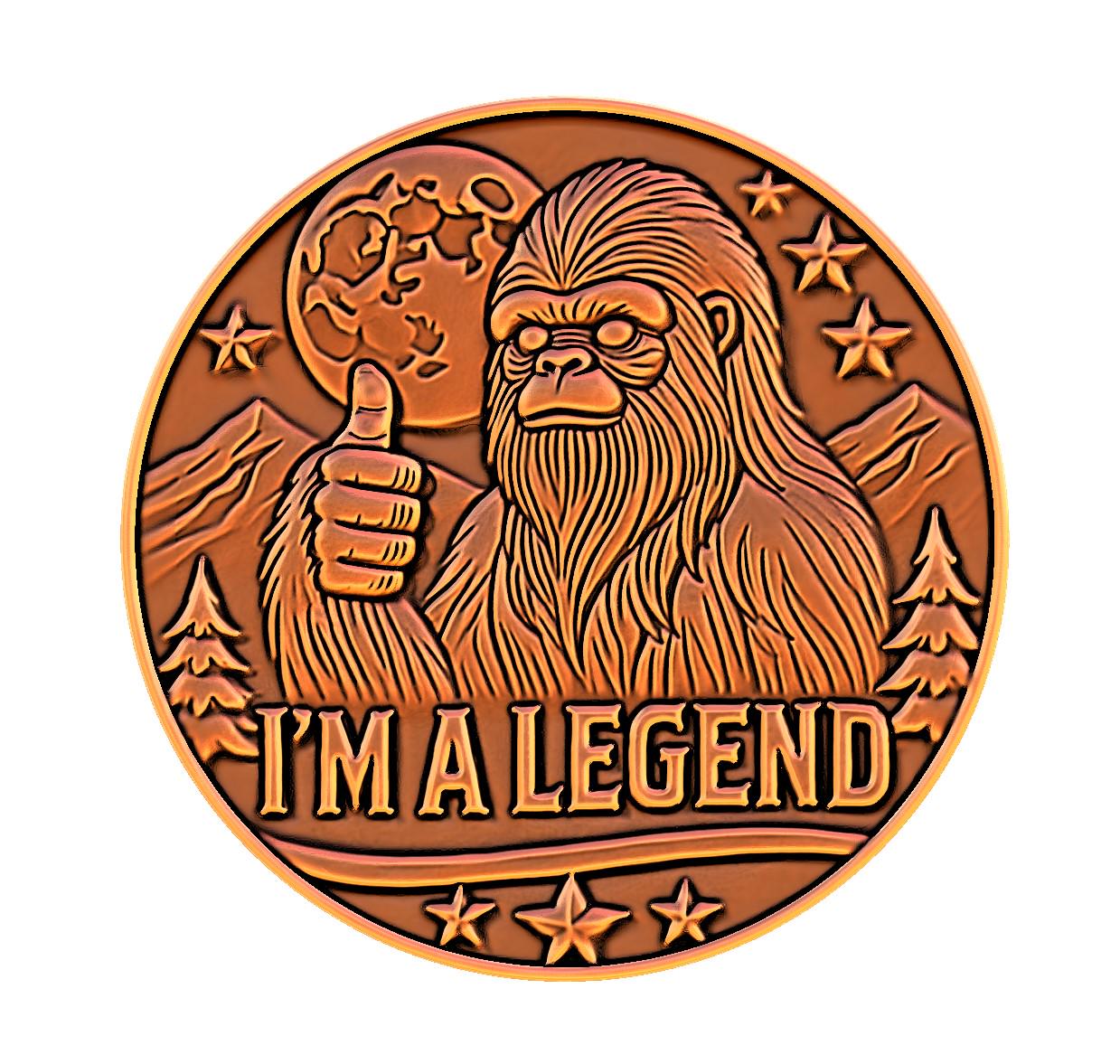 Bigfoot 'i'm a Legend' 3D Model STL File: CNC Router, Laser, 3D ...