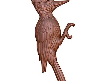 Woodpecker 3D Model STL File: CNC Router, Laser, Printer (Digital Download)