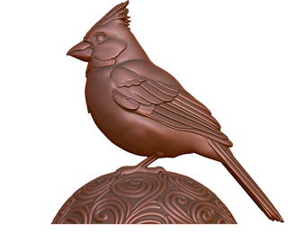 Modelo 3D de Cardenal (archivo STL): CNC, láser, impresión 3D (descarga digital)