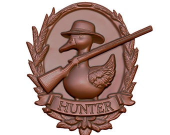 Hunter Duck 3D Model STL File: CNC Router, Laser, 3D Printing (Digital Download)