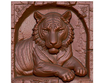 Tiger Arch 3D Model STL File: CNC Router, Laser, 3D Printing (Digital Download)