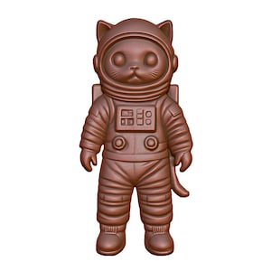 Arquivo STL modelo 3D Astro Cat para roteador CNC, gravação a laser e impressão 3D - download digital instantâneo