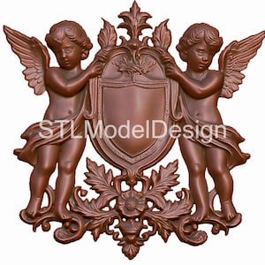 Guardian Angels 3D Model STL File for CNC Carving & 3D Printing - Instant Digital Download