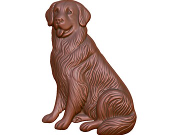 Golden Retriever 3D Model STL File: CNC Router, Laser, 3D Printing (Digital Download)