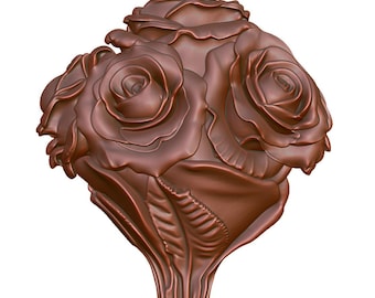 Rose Relief 3D Model STL File, CNC Router, Laser Engraving (Digital Download)