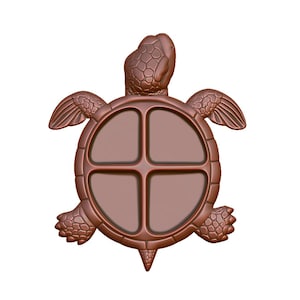 Havssköldpaddsbricka STL-fil – CNC-fräs 3D-modellorganisatör (digital nedladdning)
