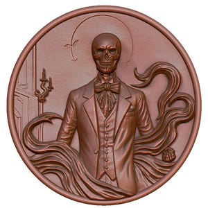 Gentleman Skeleton 3D STL-model voor CNC-router, lasergravure en 3D-printen - direct digitaal downloaden