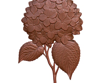 Hydrangea Flower Branch 3D Model STL File, CNC Router Laser Engraving (Digital Download)