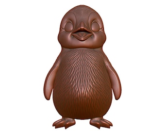 Penguin 3D Model STL File, CNC Carving (Digital Download)