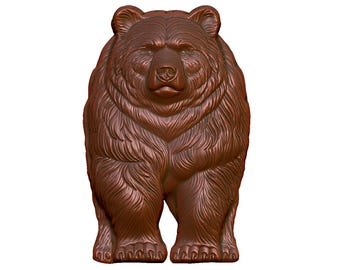 Majestic Bear 3D Model STL File: CNC Router, Laser, 3D Printing (Digital Download)