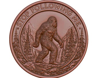 Bigfoot Sasquatch Relief STL – Forest Mountain CNC Carving (Digital Download)
