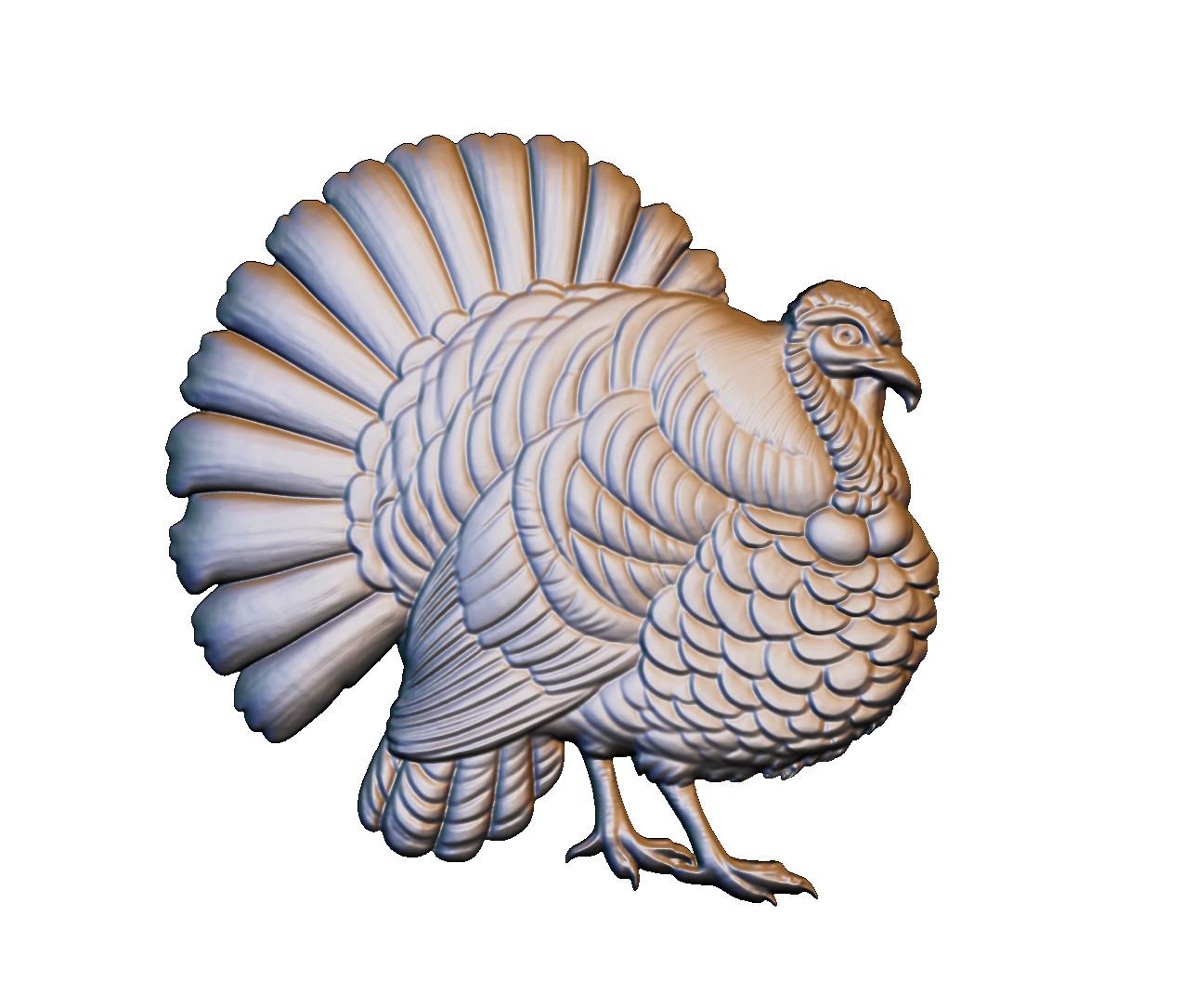 Thanksgiving Turkey 3D Model STL File: Holiday Decor (digital Download ...