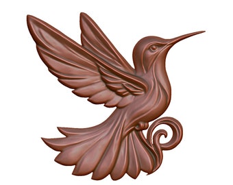 Hummingbird 3D Model STL File: CNC Router, Laser, 3D Printing (Digital Download)