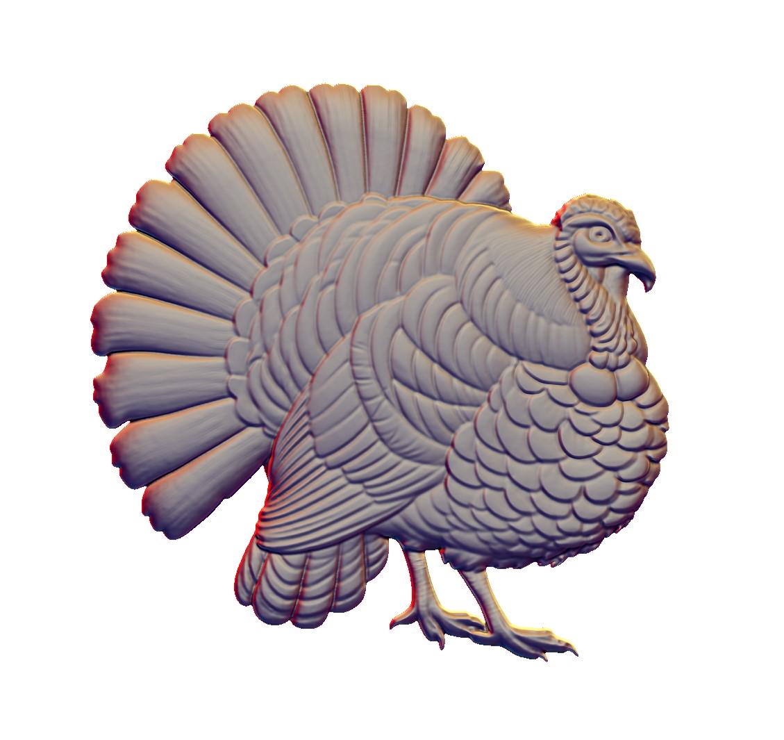 Thanksgiving Turkey 3D Model STL File: Holiday Decor (digital Download ...