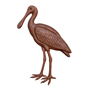 Archivo STL de espátula en relieve para fresadora CNC, grabado láser e impresión 3D: Arte mural de aves zancudas, descarga instantánea
