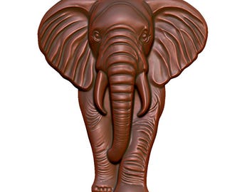 Elephant Relief 3D Model STL File: CNC Router, Laser, 3D Printing (Digital Download)